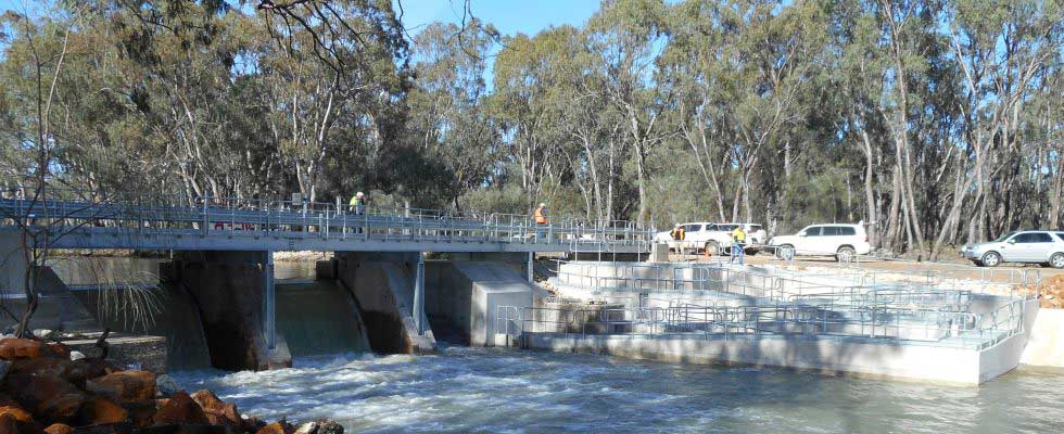 Customised Vertical Water Control Gates and Fishways for SA Water’s Pipeclay and Slaney Weirs