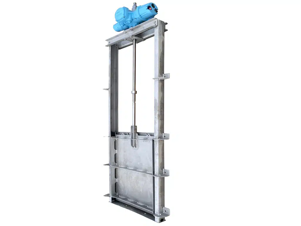 Topsealing penstocks with full perimeter sealing