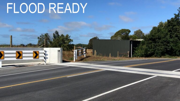 FloodFree Retractable Barrier integrates seamlessly within the levee system